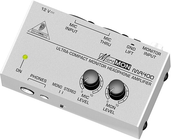 open zoom image for Behringer MA400 MicroMON Monitor Headphone Amplifier, Angle
