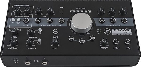 open zoom image for Mackie Big Knob Studio Plus Monitor Controller and USB Audio Interface, New, Main