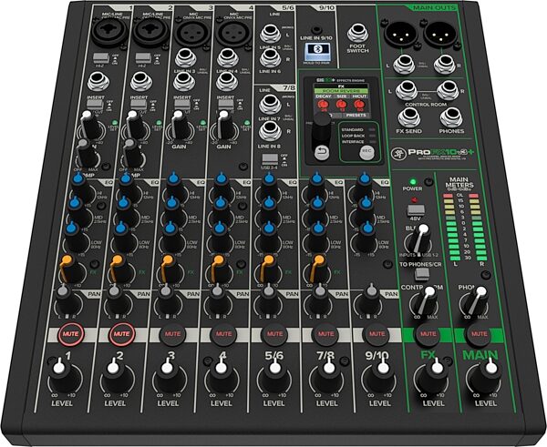 open zoom image for Mackie ProFX10v3 Plus Analog USB Mixer, 10-Channel, New, Action Position Back