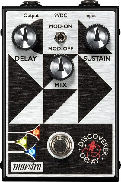 open zoom image for Maestro Discoverer Delay Pedal, New, Action Position Back