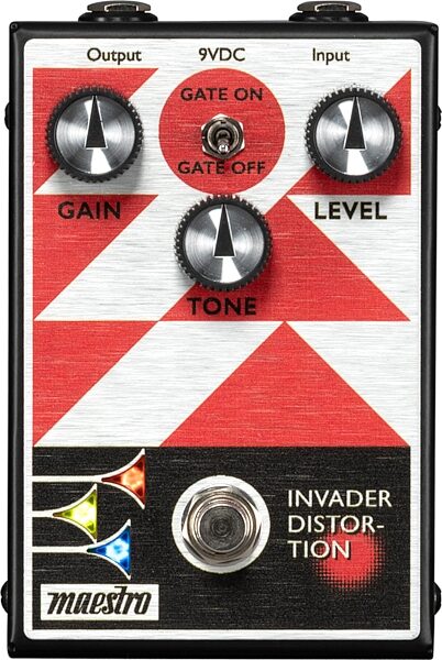 open zoom image for Maestro Invader Distortion Pedal, New, Action Position Back