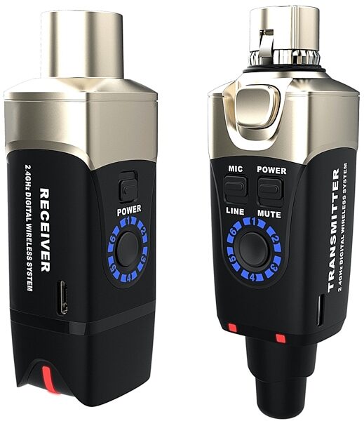 open zoom image for Xvive U3 Digital Plug-On Wireless System for XLR Dynamic Microphones, Black, Main