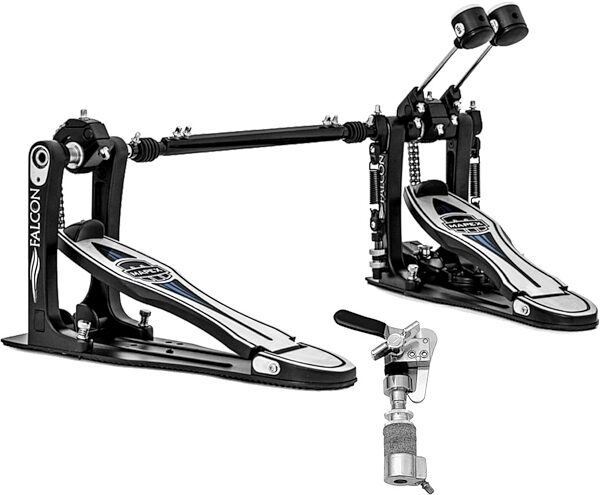 open zoom image for Mapex PF1000DTW Falcon Double Bass Drum Pedal, Black/Silver, Bundle with Gibraltar SCDC Hi-Hat Drop Clutch, pack