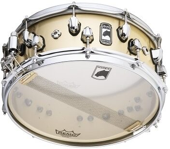open zoom image for Mapex Black Panther Metallion Brass Snare, 14x5.5 inch, Action Position Back