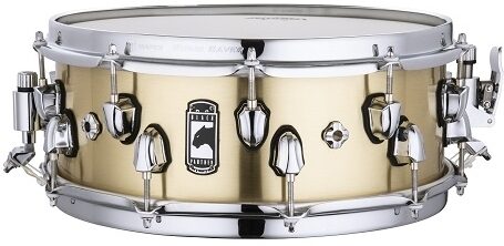 open zoom image for Mapex Black Panther Metallion Brass Snare, 14x5.5 inch, Action Position Back