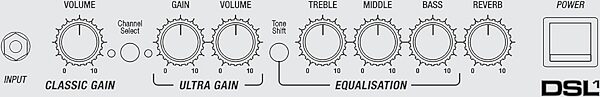 open zoom image for Marshall DSL1CR Guitar Combo Amplifier (1 Watt, 1x8"), Action Position Back