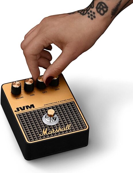open zoom image for Marshall JVM Overdrive Pedal, New, Action Position Back