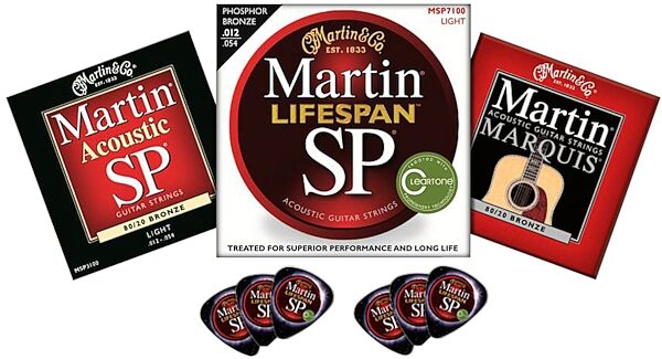 open zoom image for Martin Strings Sample Pack with Free 12-Pick Pack, Main