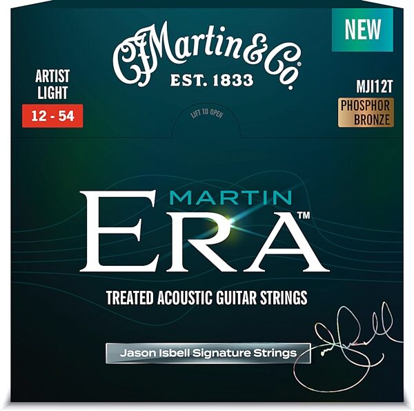 open zoom image for Martin MJI12T Era Jason Isbell Signature Strings, New, Action Position Back