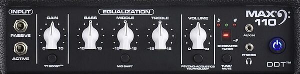 open zoom image for Peavey Max 110 II Bass Combo Amplifier (100 Watts, 1x10"), Controls