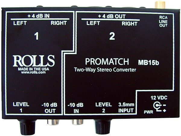 open zoom image for Rolls MB15b ProMatch Stereo Signal Converter Direct Box, Main