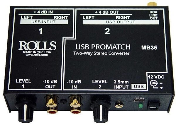 open zoom image for Rolls MB35 Promatch USB Direct Box Level Matcher, Main