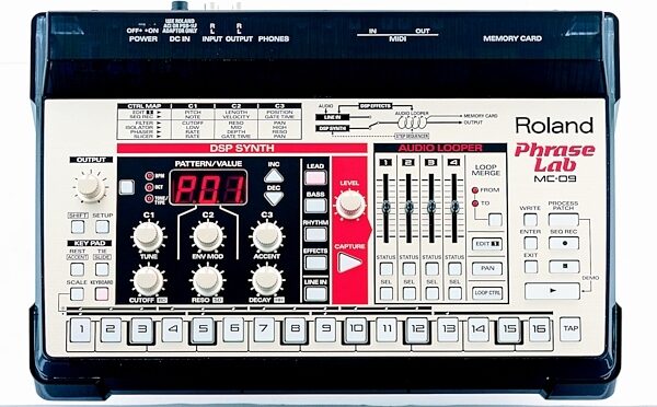 open zoom image for Roland MC09 Phrase Lab Sample Looping Synth with EFX, Main
