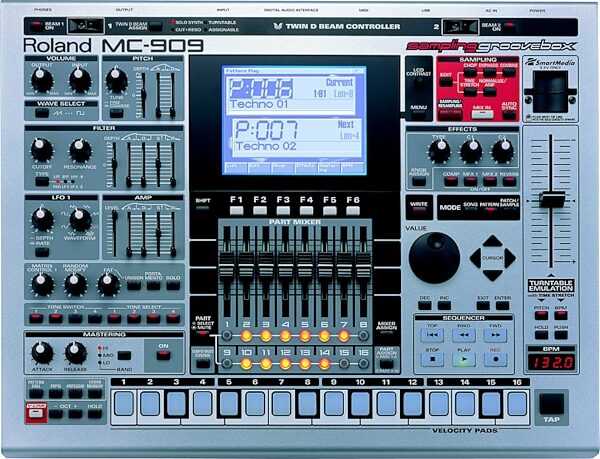 open zoom image for Roland MC909 64-Voice Sampling Groovebox, Main