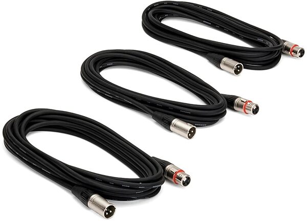 open zoom image for Samson MC18 XLR to XLR Microphone Cable, 3-Pack, 18 foot, Main