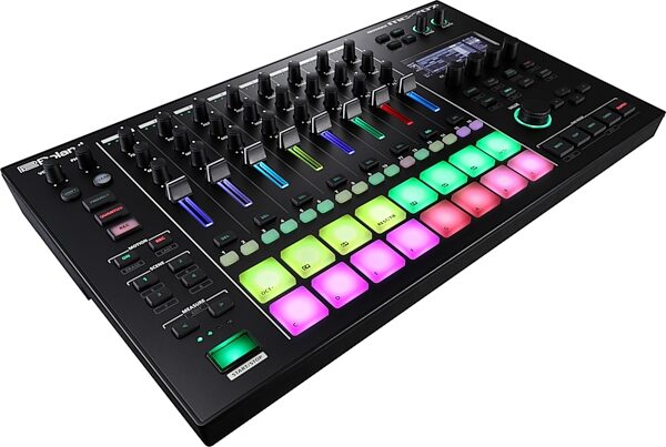 open zoom image for Roland MC-707 Groovebox Music Production Workstation, Open Box (Good), Action Position Back