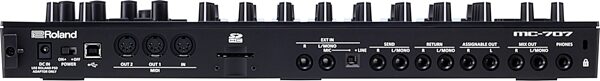 open zoom image for Roland MC-707 Groovebox Music Production Workstation, Open Box (Good), Action Position Back