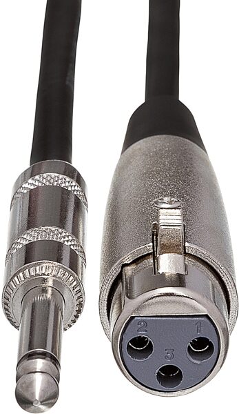 open zoom image for Hosa Microphone XLR Female to 1/4 Inch TS Microphone Cable, 5 foot, Action Position Back