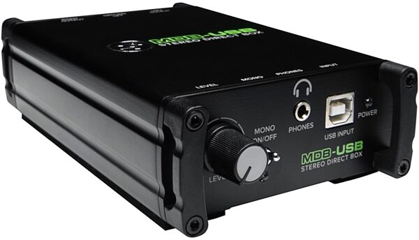 open zoom image for Mackie MDB-USB Bus Powered Stereo USB to Direct Box, New, View