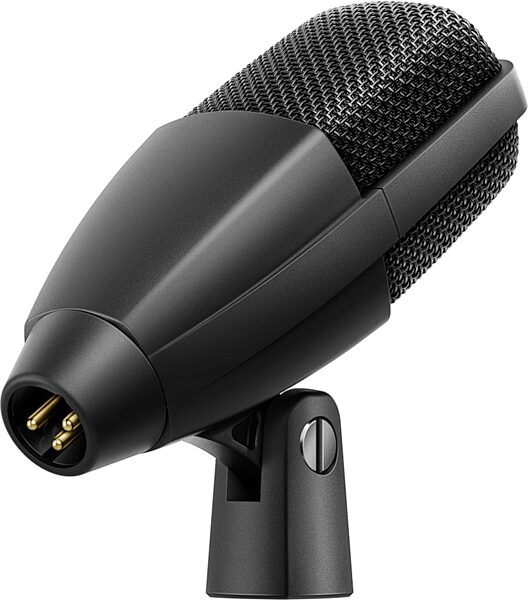 open zoom image for Sennheiser MD 421 Kompakt Dynamic Cardioid Microphone, Standard Black, with MZH Drum Clamp, Action Position Back