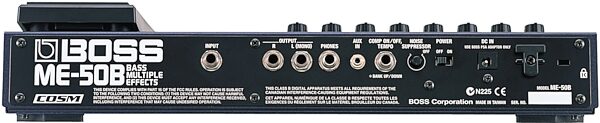 open zoom image for Boss ME-50B Bass Multiple Effects Pedal with COSM, Rear