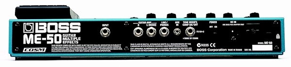 open zoom image for Boss ME-50 Guitar Multi-Effects Pedal, Rear