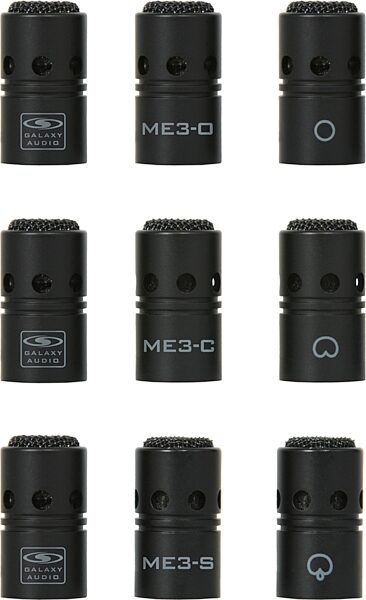 open zoom image for Galaxy Audio CBM324 Three Element Carbon Boom Condenser Microphone Package, Three Interchangeable Mic Elements
