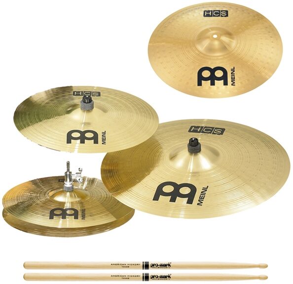 open zoom image for Meinl HCS Cymbal Pack, cymbals