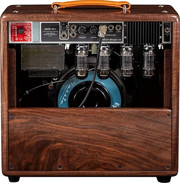 open zoom image for Mesa/Boogie Limited Edition Mark IIC+ Guitar Combo Amplifier, Walnut Wicker, Action Position Back