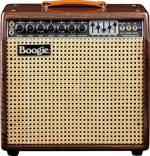 open zoom image for Mesa/Boogie Limited Edition Mark IIC+ Guitar Combo Amplifier, Walnut Wicker, Action Position Back