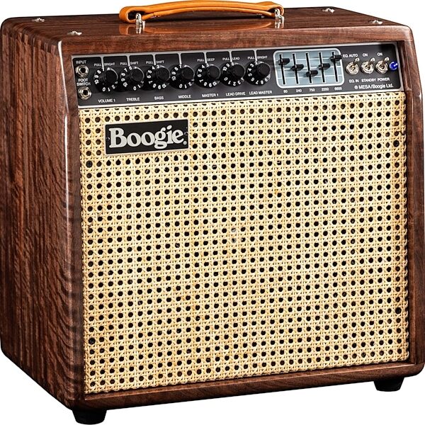 open zoom image for Mesa/Boogie Limited Edition Mark IIC+ Guitar Combo Amplifier, Walnut Wicker, Action Position Back
