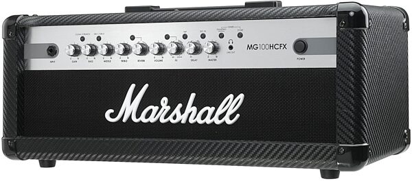 open zoom image for Marshall MG100HCFX Carbon Fiber Guitar Amplifier Head (100 Watts), Left