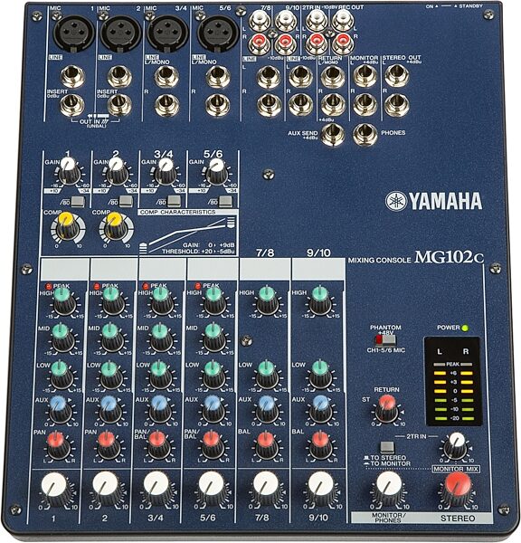 open zoom image for Yamaha MG102C Stereo Mixer, Main