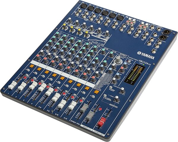 open zoom image for Yamaha MG124CX Stereo Mixer with Effects, Angle 2