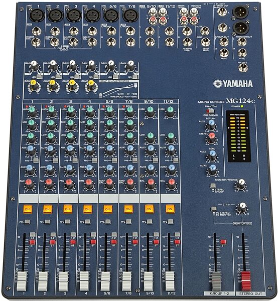 open zoom image for Yamaha MG124C Stereo Mixer, Main
