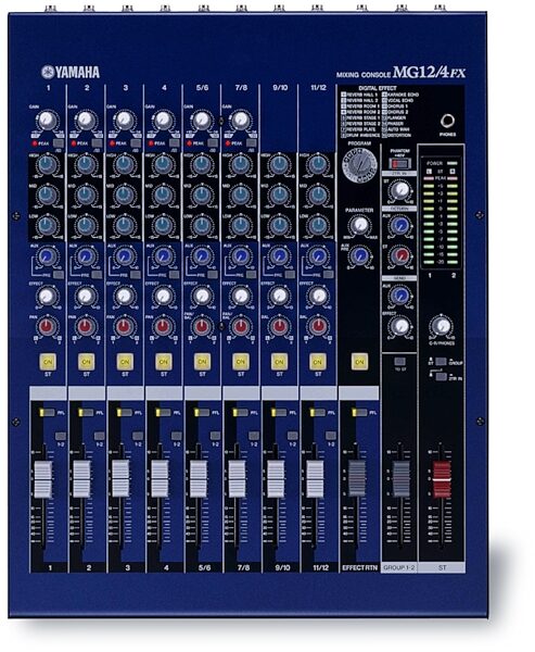 open zoom image for Yamaha MG124FX 12-Channel Mixer with DFX, Main