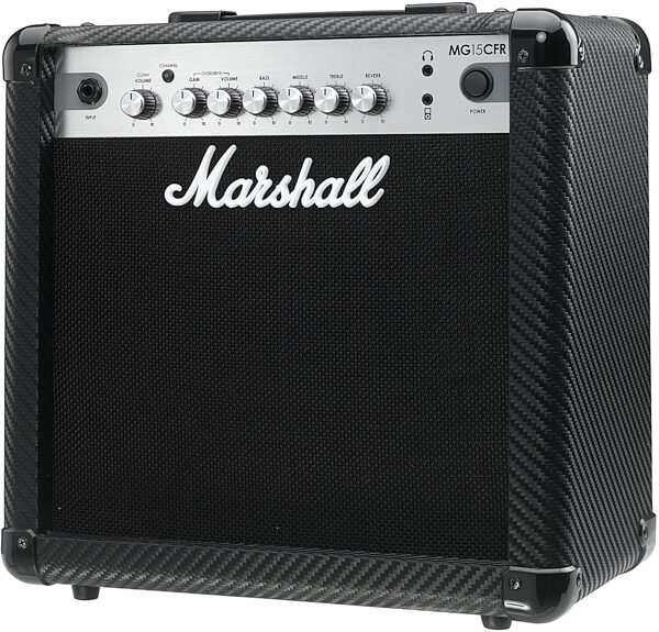 open zoom image for Marshall MG15CFR Carbon Fiber Guitar Combo Amplifier (15 Watts, 1x8"), Left