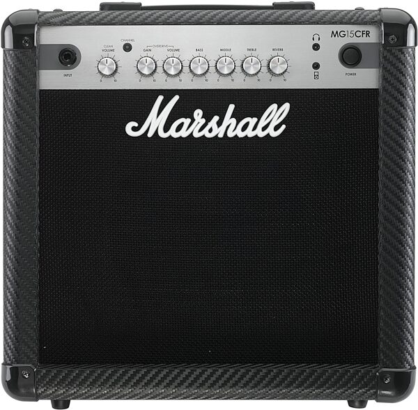 open zoom image for Marshall MG15CFR Carbon Fiber Guitar Combo Amplifier (15 Watts, 1x8"), Main