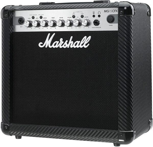 open zoom image for Marshall MG15CFX Carbon Fiber Guitar Combo Amplifier (15 Watts, 1x8"), Left
