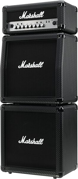 open zoom image for Marshall MG15CFXMS Carbon Fiber Guitar Amp Micro Stack (15 Watts), Left