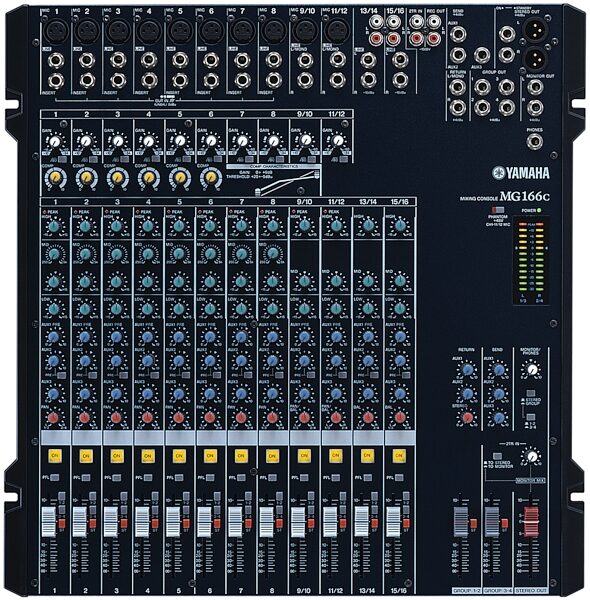 open zoom image for Yamaha MG166C Stereo Mixer, Main