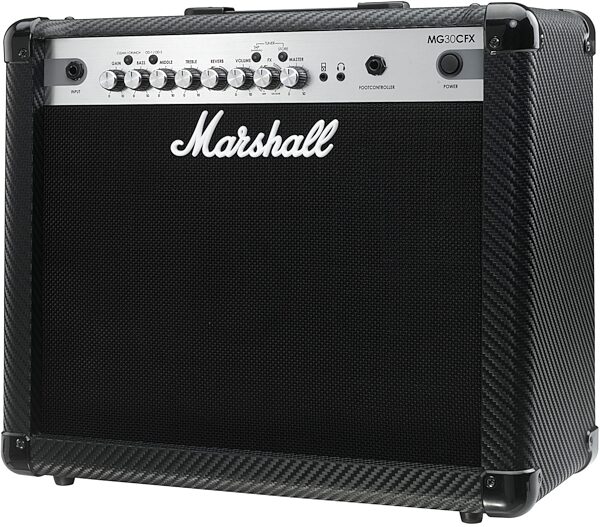 open zoom image for Marshall MG30CFX Carbon Fiber Guitar Combo Amplifier (30 Watts, 1x10"), Left