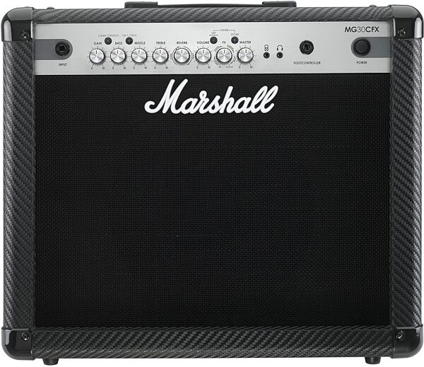 open zoom image for Marshall MG30CFX Carbon Fiber Guitar Combo Amplifier (30 Watts, 1x10"), Main