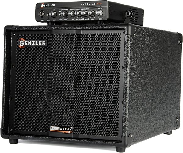 open zoom image for Genzler Magellan 350 Series 2 Combo (MG-350 Amp with BA-10 Cabinet), New, Action Position Back