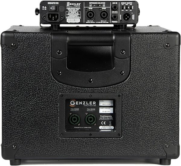 open zoom image for Genzler Magellan 350 Series 2 Combo (MG-350 Amp with BA-10 Cabinet), New, Action Position Back