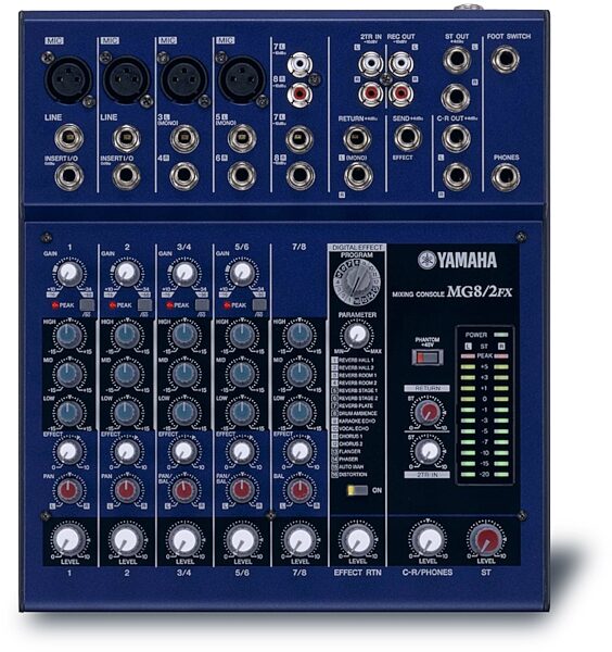 open zoom image for Yamaha MG82FX 8-Input Stereo Mixer with DFX, Main