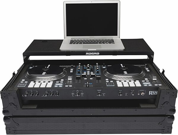 open zoom image for Magma DJ-Controller Workstation Rane ONE BB, Black, Action Position Back