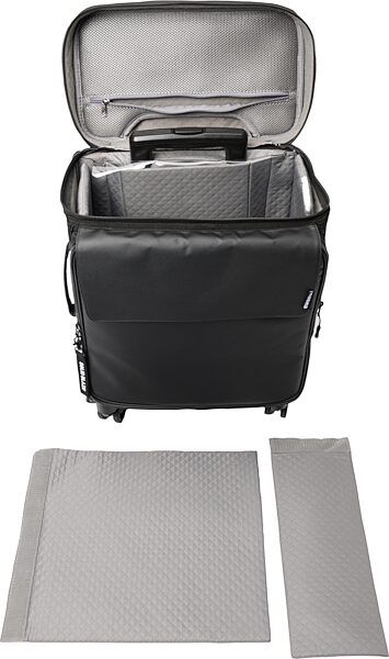 open zoom image for Magma Solid Blaze Cabin Trolley Roller Case, New, Action Position Back