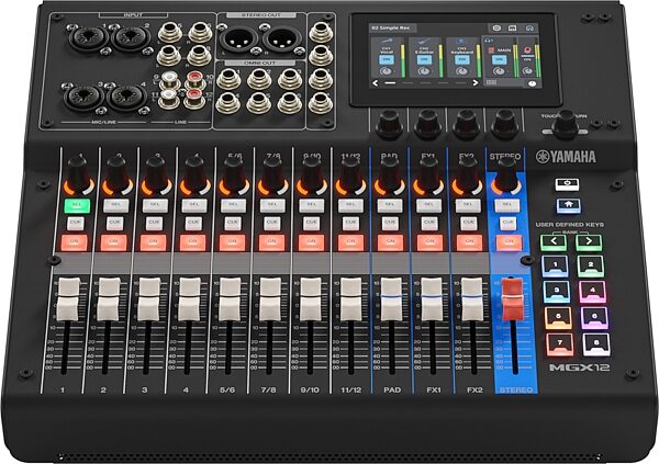 open zoom image for Yamaha MGX12 18-Channel Digital Mixing Console, Black, Main
