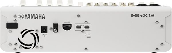 open zoom image for Yamaha MGX12 18-Channel Digital Mixing Console, White, Open Box (Like New), Action Position Back